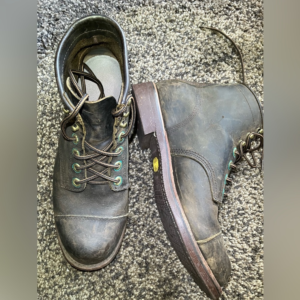 LL Bean Engineer Men’s Work Boots. Brown. Size 9